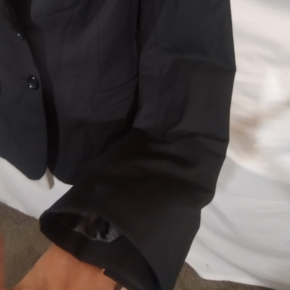 The Limited Blazer buttonUp Jacket, Women, Black, Spread Collar, Long Sleeve, 8 - Picture 9 of 11